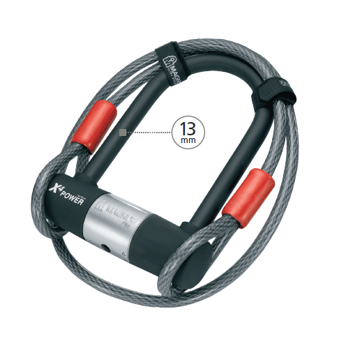 MAGNUM UL4 D LOCK (13 x 230mm) WITH 10mm x 1.2mtr CABLE & BRACKET