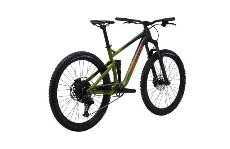 Marin Rift Zone 1 Trail Bike Gloss Black/Green with Orange