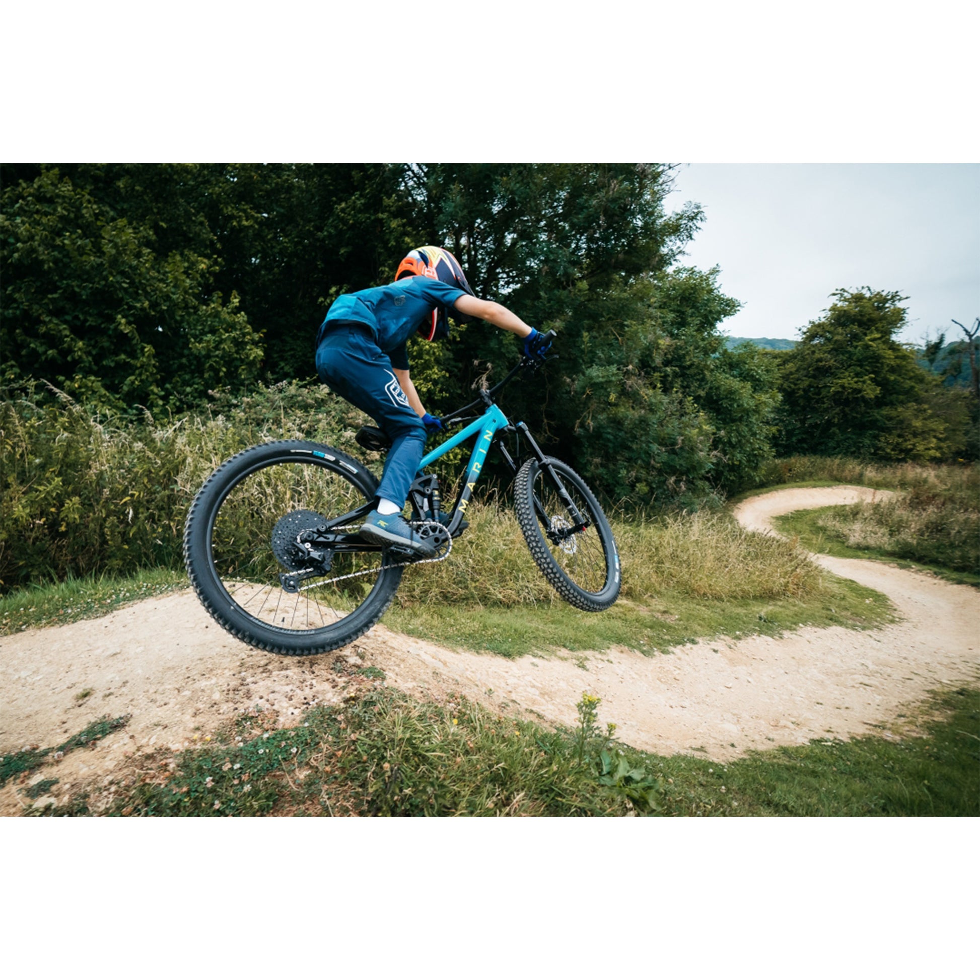 Marin Rift Zone Junior 24" Kids Mountain Bike Teal Black