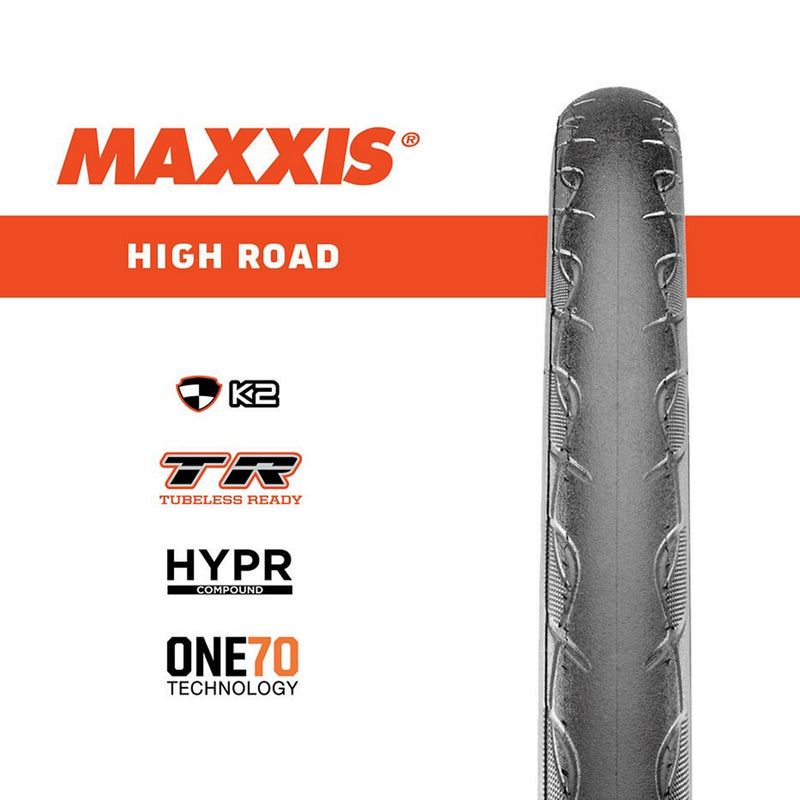Maxxis Tyre 700 x 25 Highroad Hypr K2 One70 Tubeless Ready