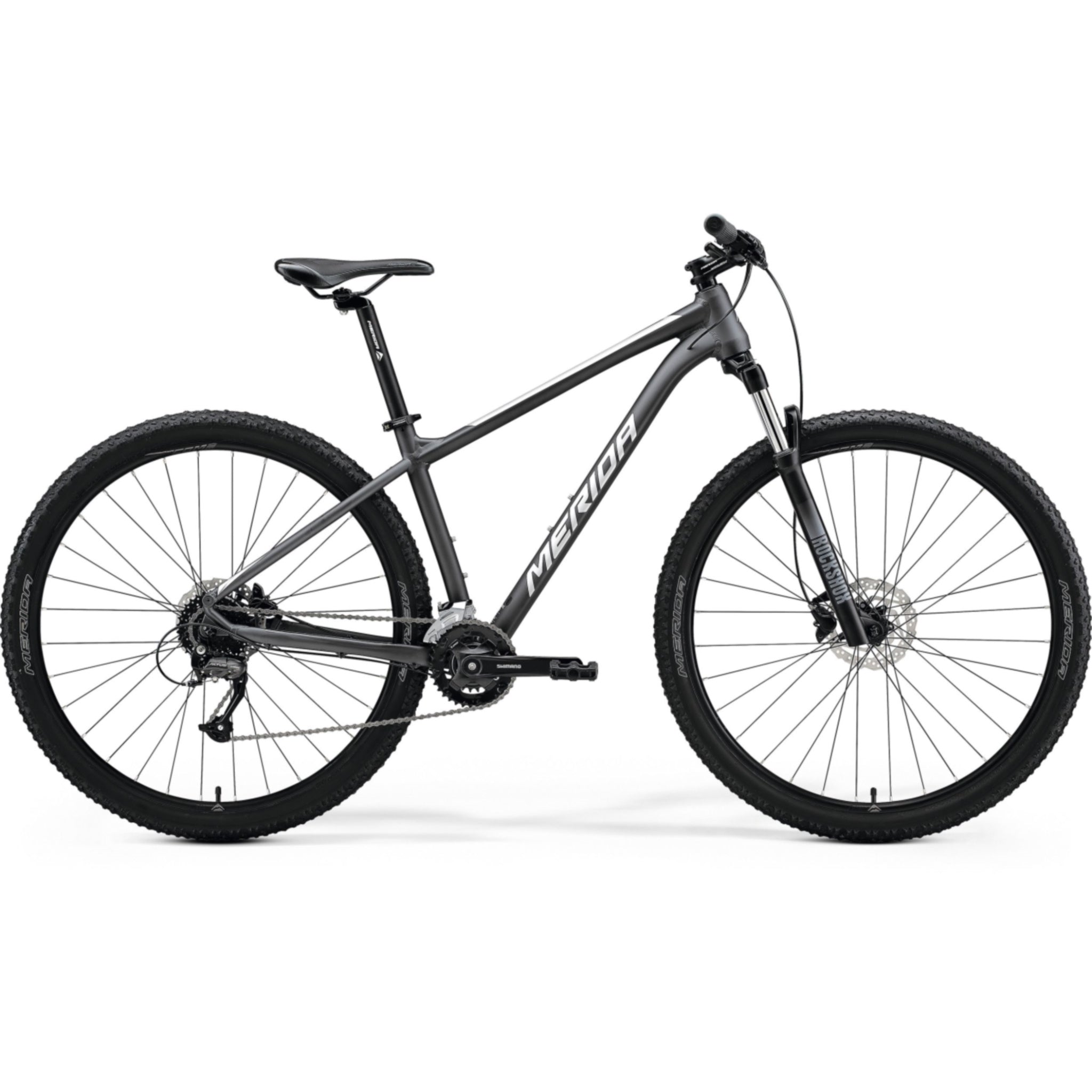 Merida Big Nine 60 2X Hardtail Mountain Bike Matt Dark Silver/Silver
