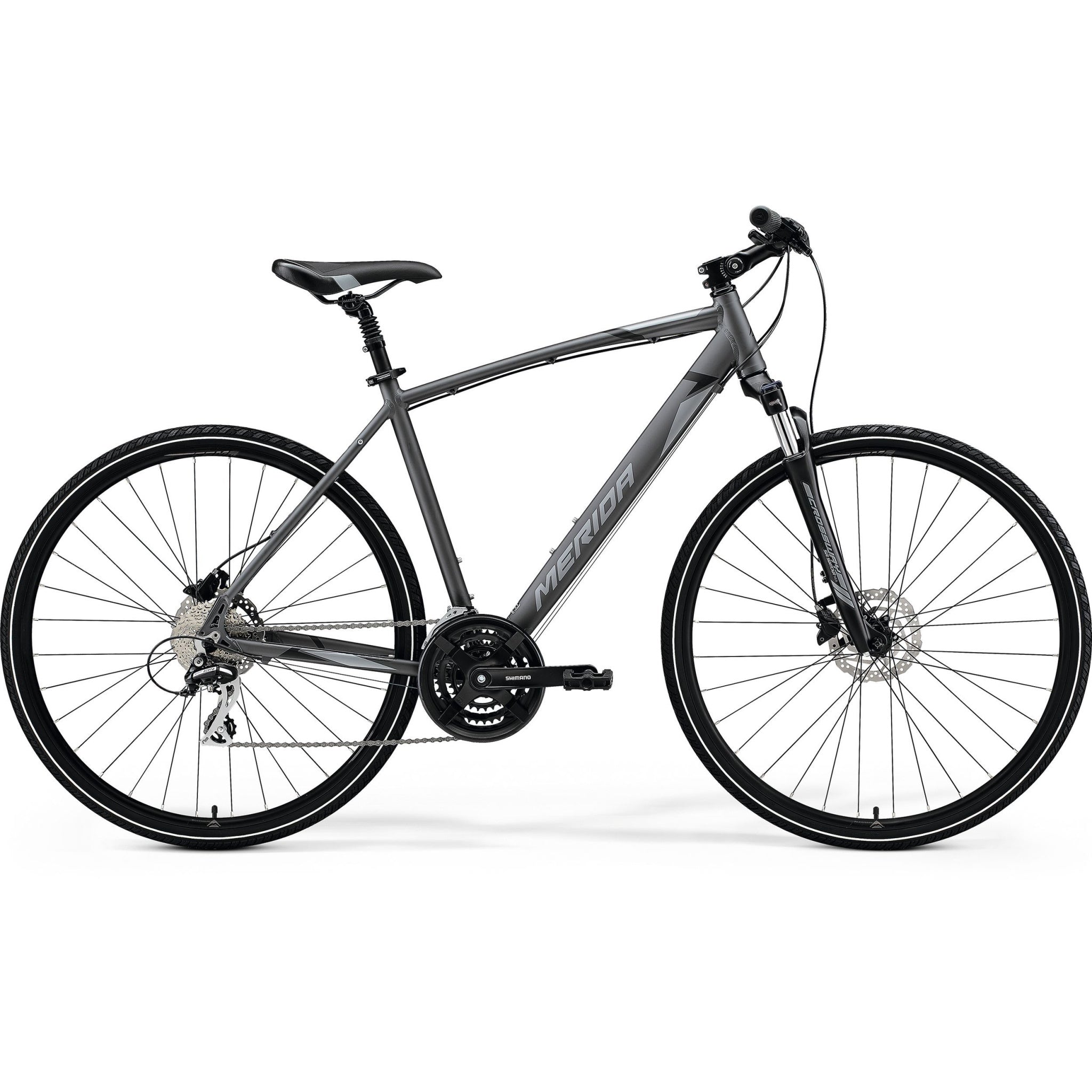Merida Crossway 20D Hybrid Bike Silk Anthracite/Black – 99bikes.co.nz