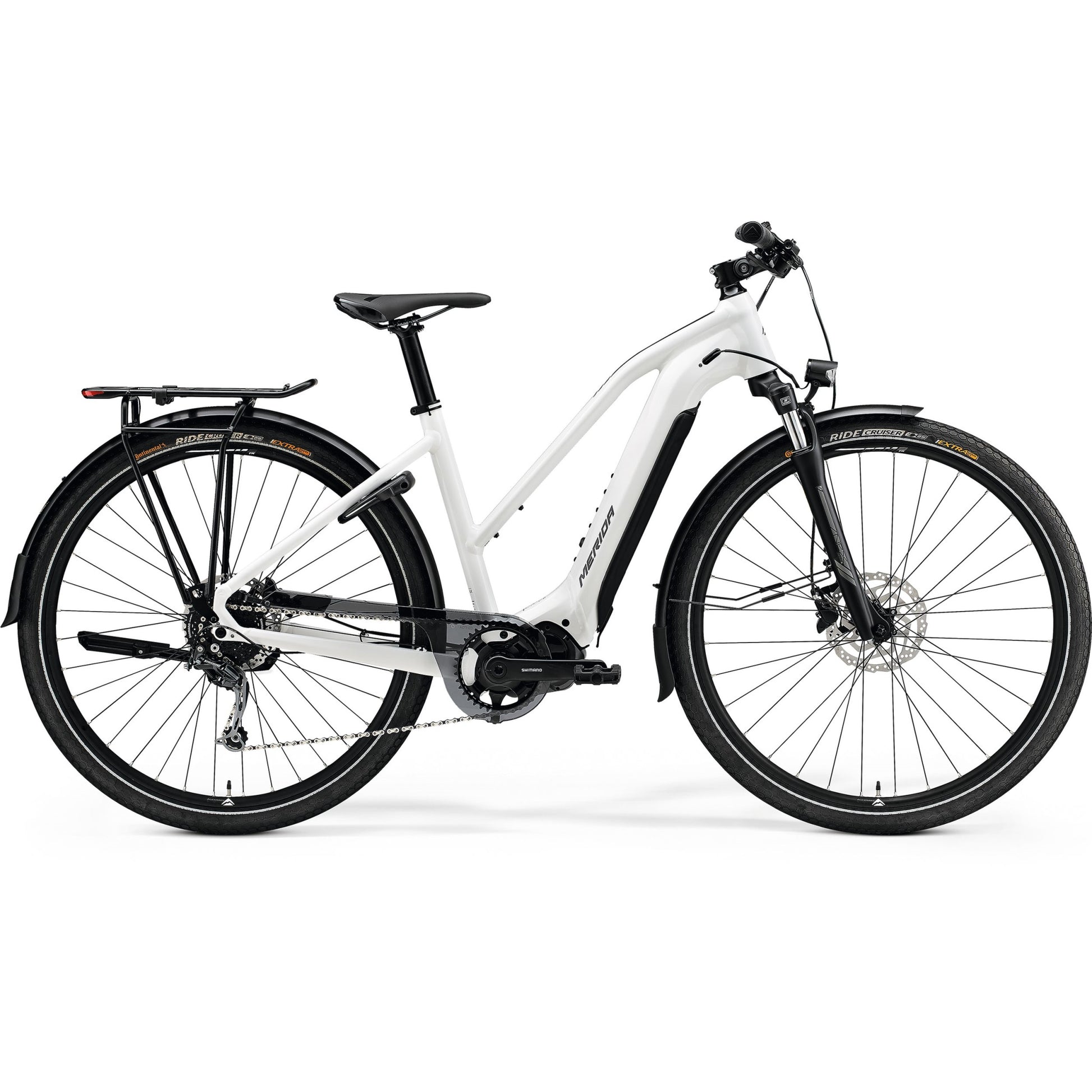 Merida Espresso 400 S EQ L Electric Bike 500wh Battery Glossy White