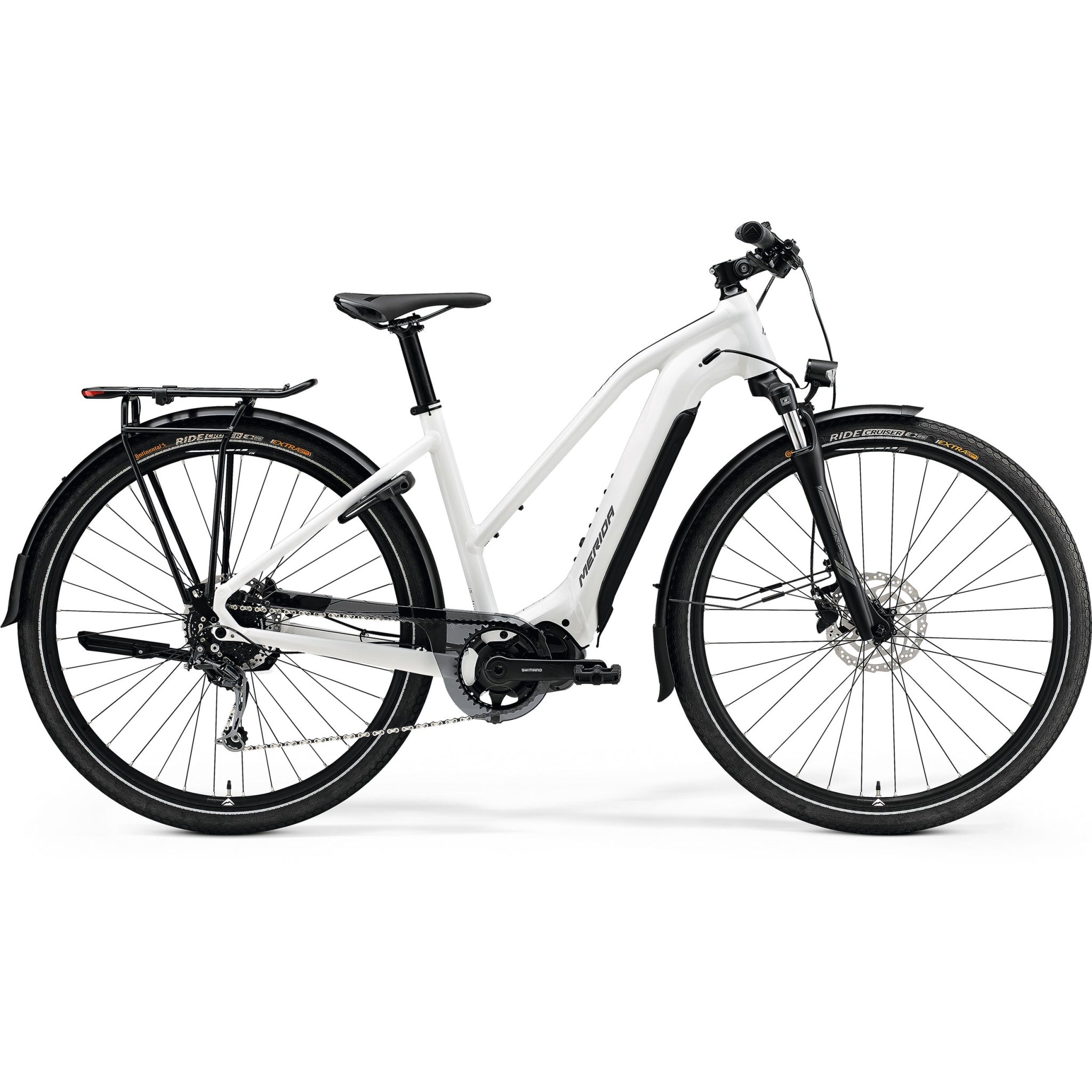 Merida Espresso 400 S EQ L Electric Bike 500wh Battery Glossy White