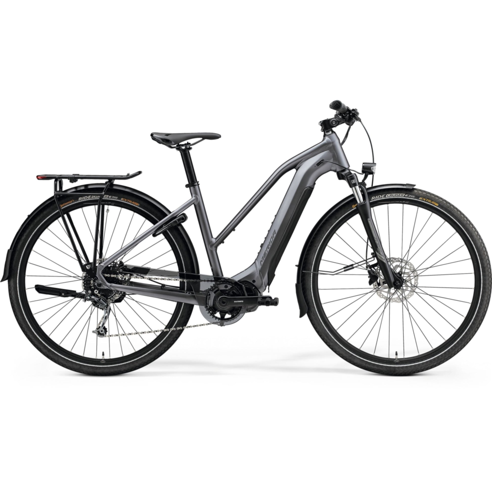 Merida Espresso 400 S EQ Low-Step Electric Bike 504Wh Battery Matt Dark Silver/Black