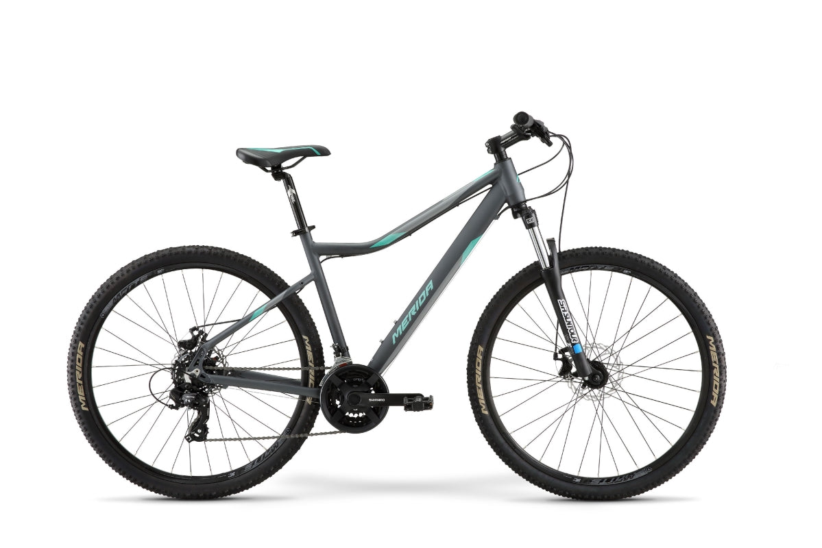 Merida Matts 7.10-MD Women's Hardtail Mountain Bike Anthracite/Teal