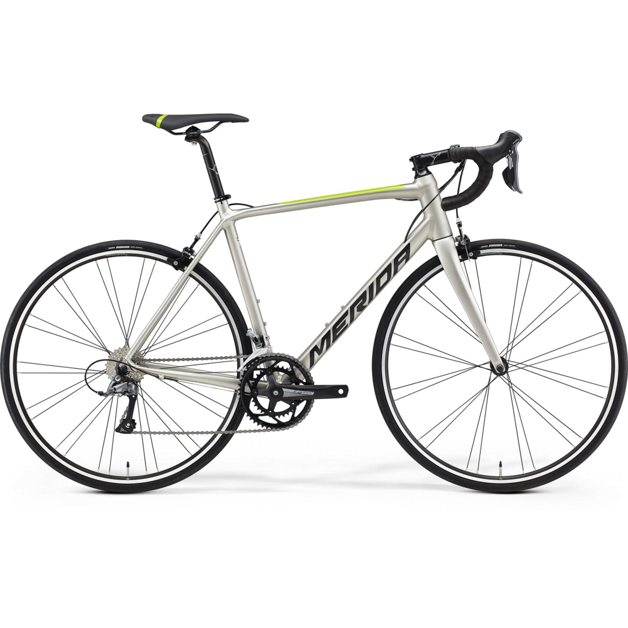 Merida Scultura Rim 100 Road Bike Silk Titan Black Green
