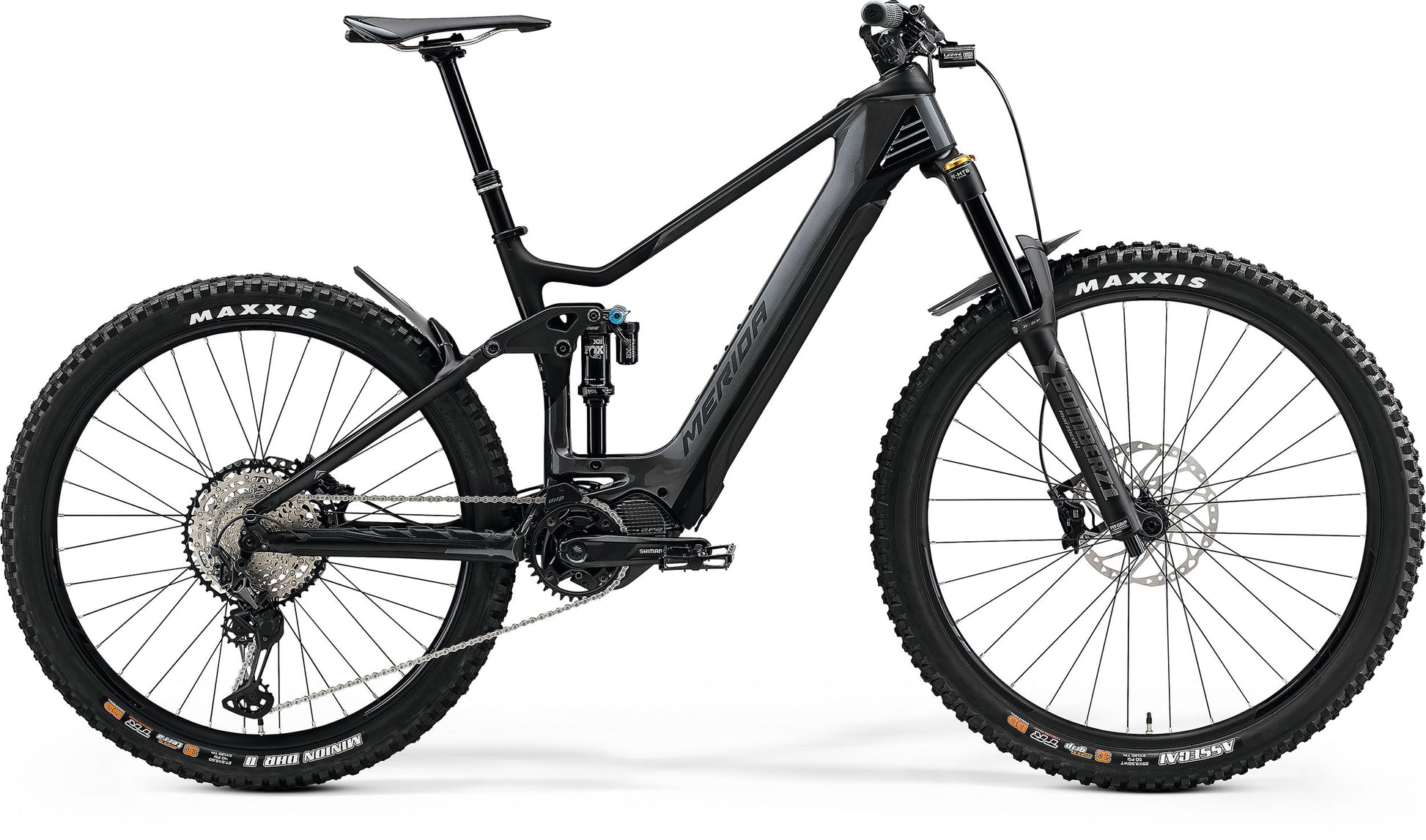 Merida eOne Sixty 8000 Enduro Electric Bike 630wh Battery (XS/504wh) Glossy Grey/Matt Black