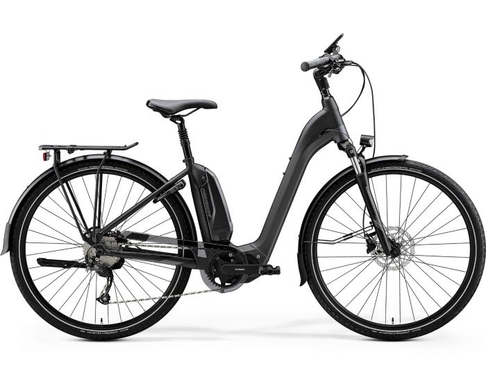 Merida Espresso City 300 EQ Electric Bike 418wh Battery Matt Anthracite/Black