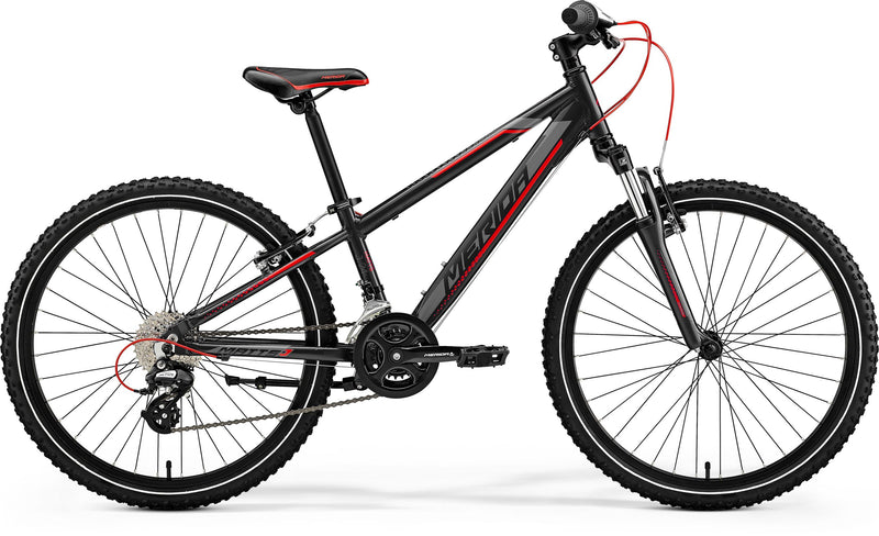 Merida Matts J24 Kids 24” Mountain Bike Black/Grey/Red