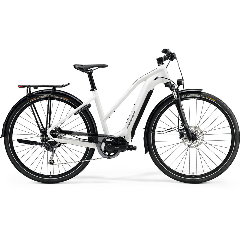 Merida Espresso 400 S EQ L Electric Bike 500wh Battery Glossy White