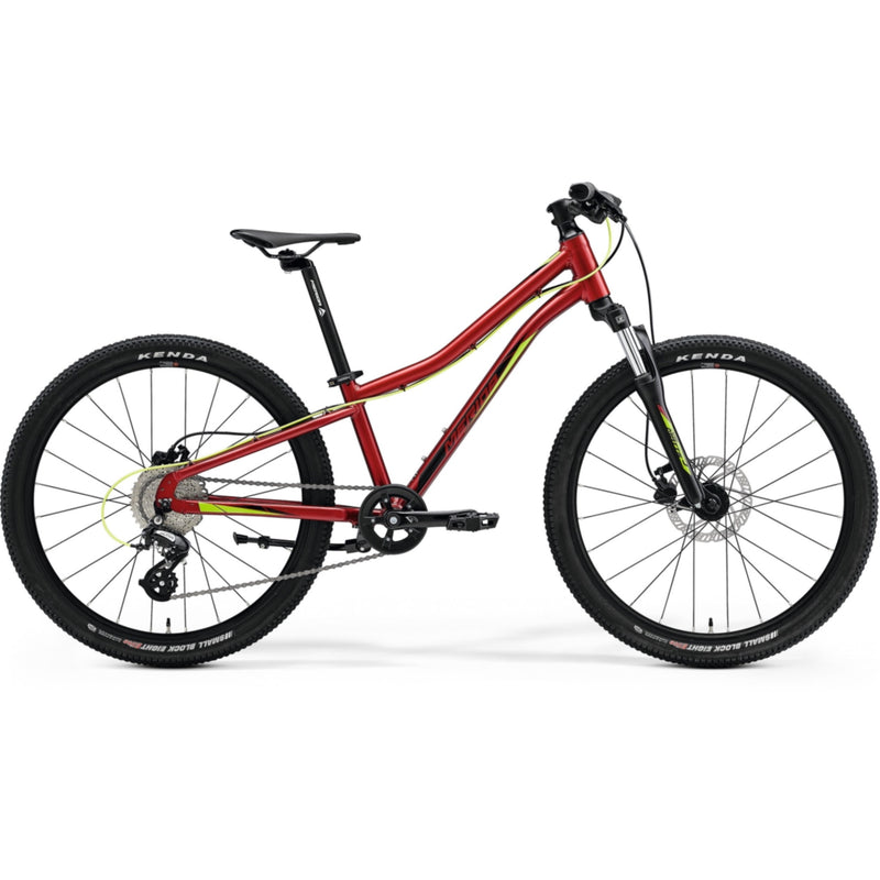 Merida Matts J24 24” Kids Mountain Bike Dark Strawberry/Green