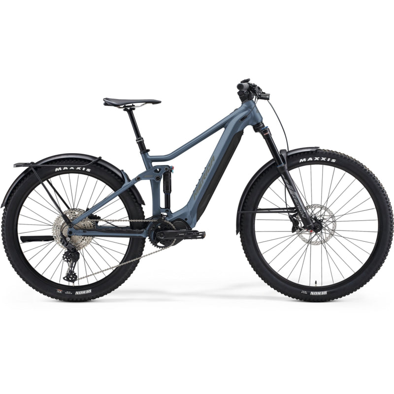 Merida eOne Forty EQ Electric Mountain Bike 630Wh Battery (SM/504Wh) Silk Steel Blue/Grey