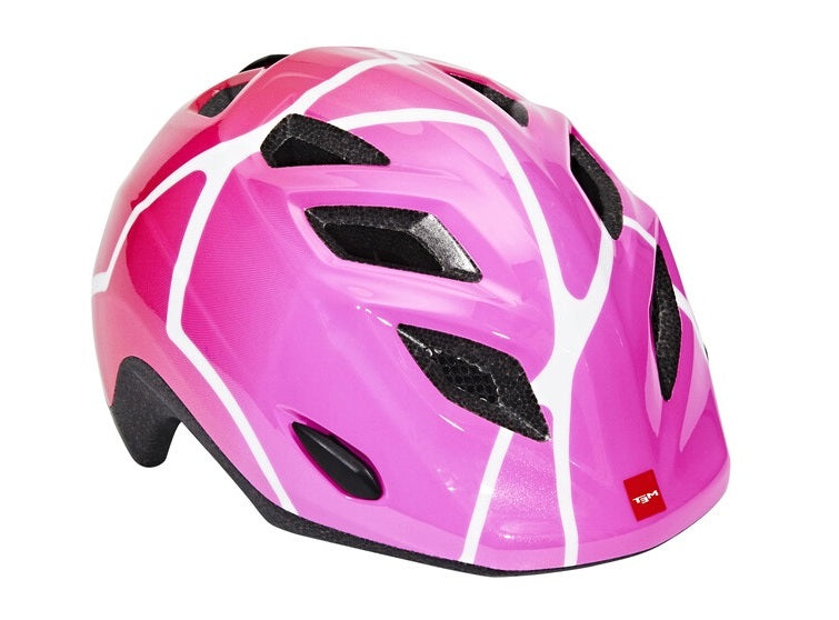 Met Genio Youth Helmet Glossy Pink Star