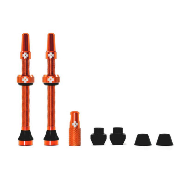 Muc-Off Tubeless Presta Valve Kit 60mm Orange