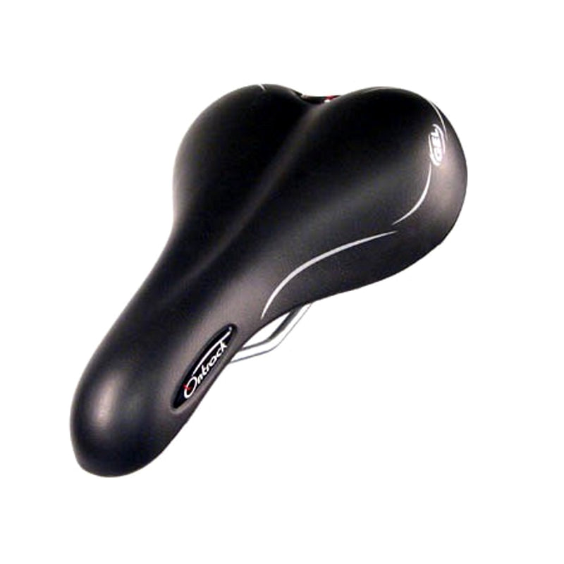 On Track Saddle Men’s Gel Moulded Base-Cut Black