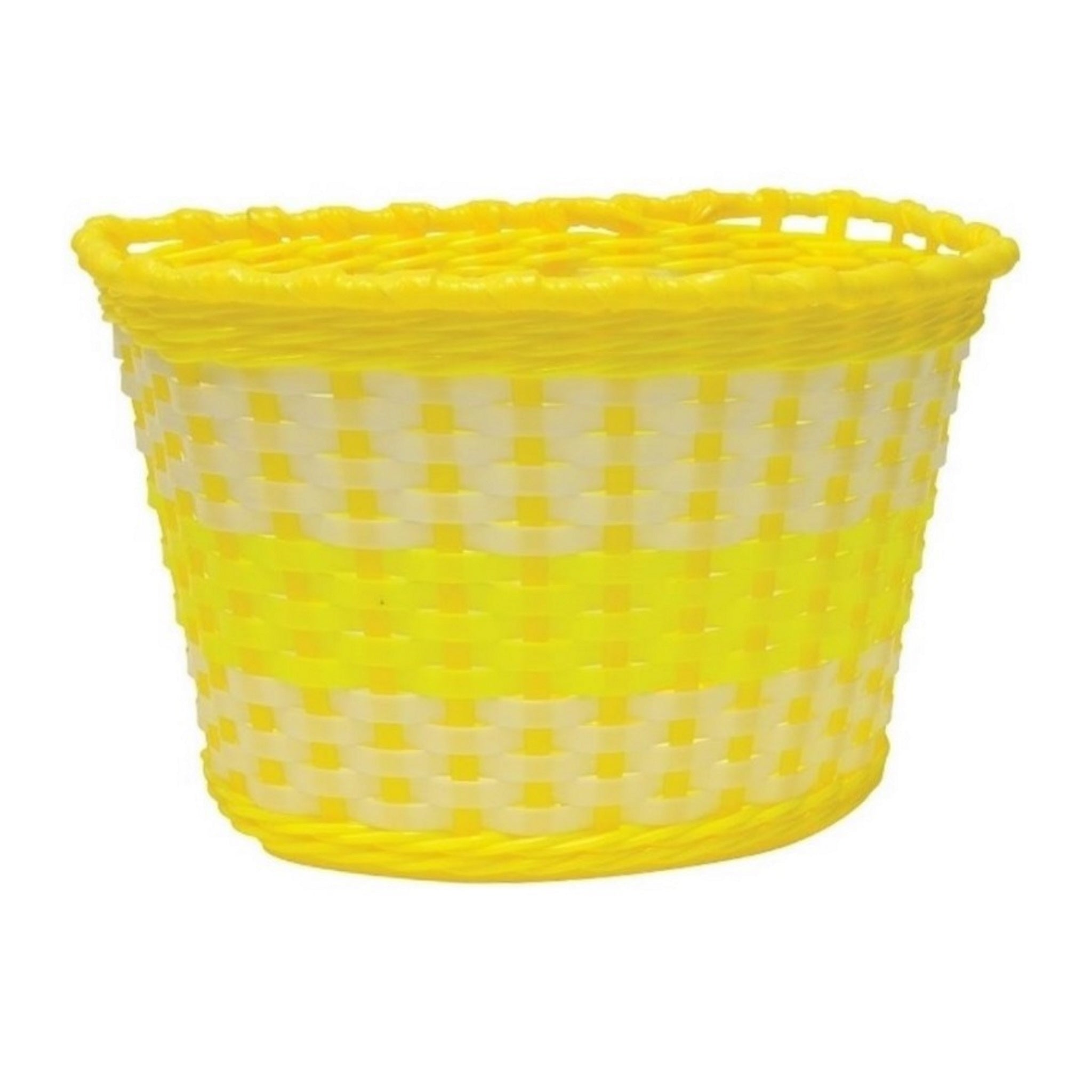 Oxford Basket Medium Plastic Yellow