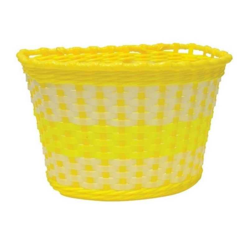 Oxford Basket Medium Plastic Yellow