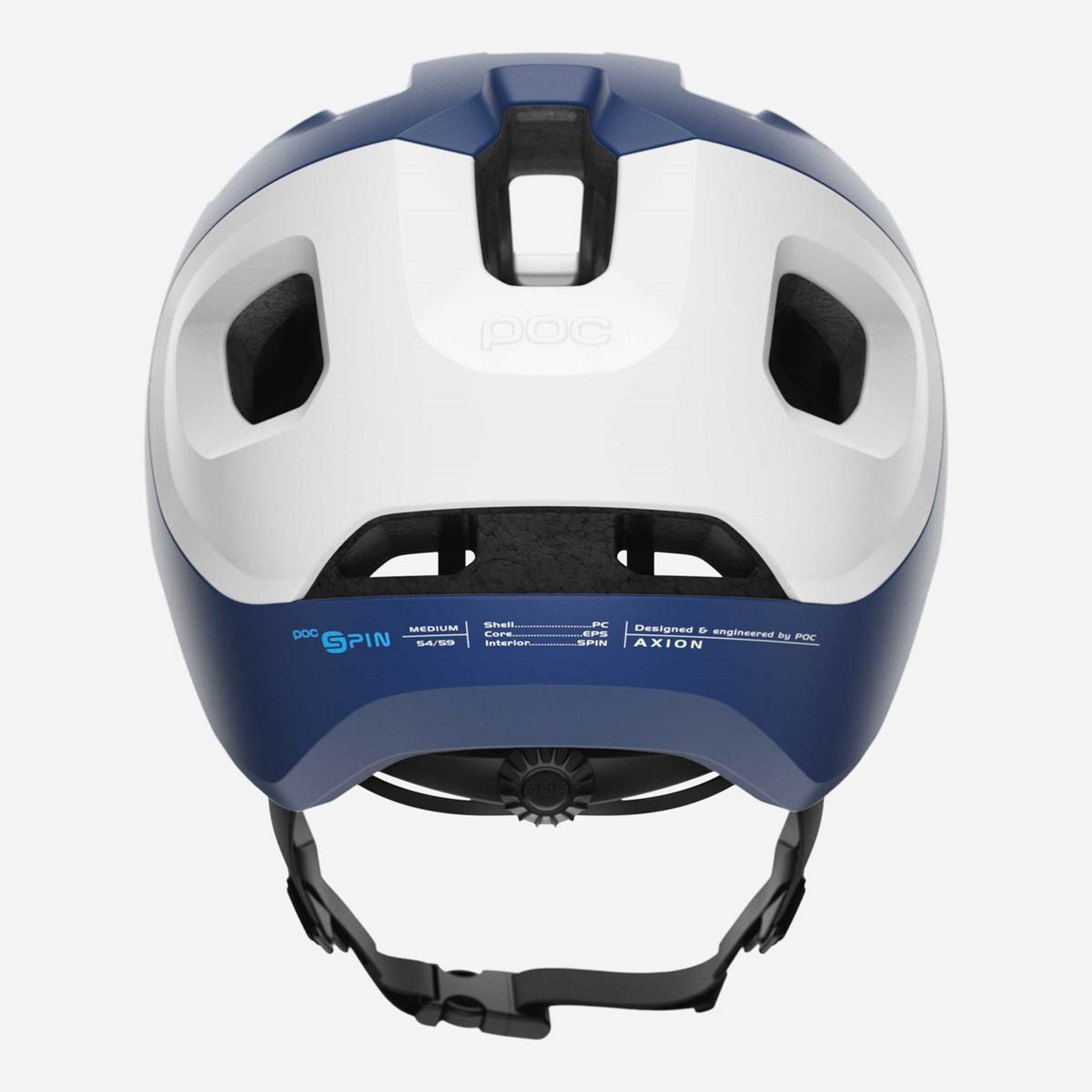 POC Axion Spin Helmet Matt Lead Blue