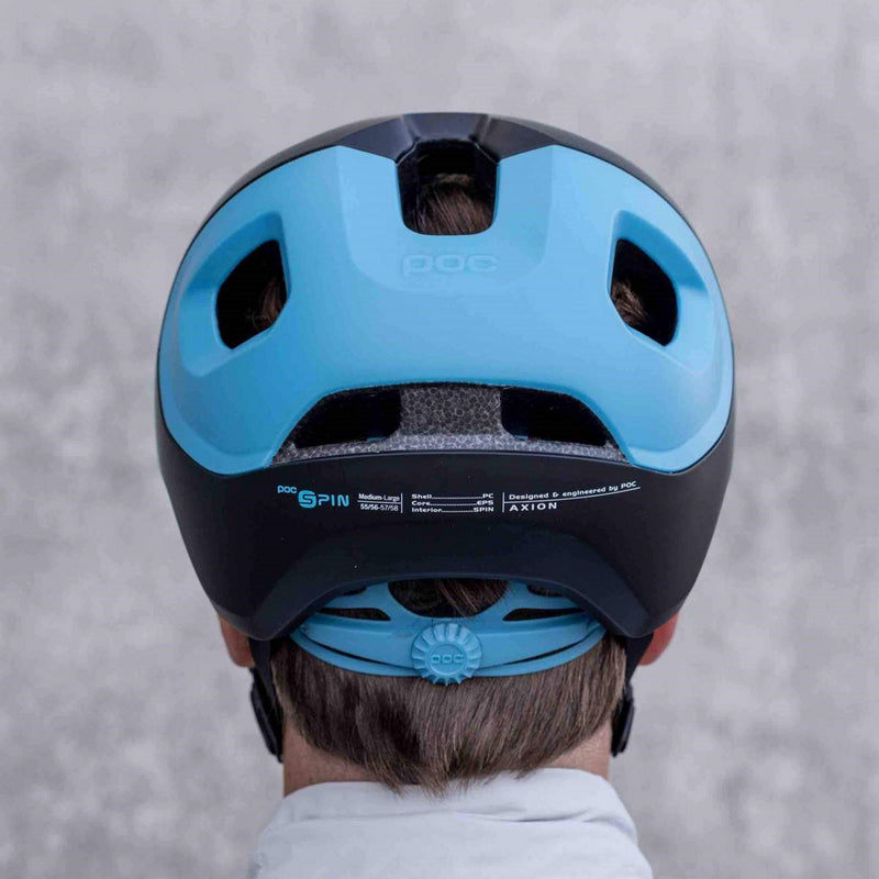 POC Axion Spin Helmet Matt Black/Basalt Blue