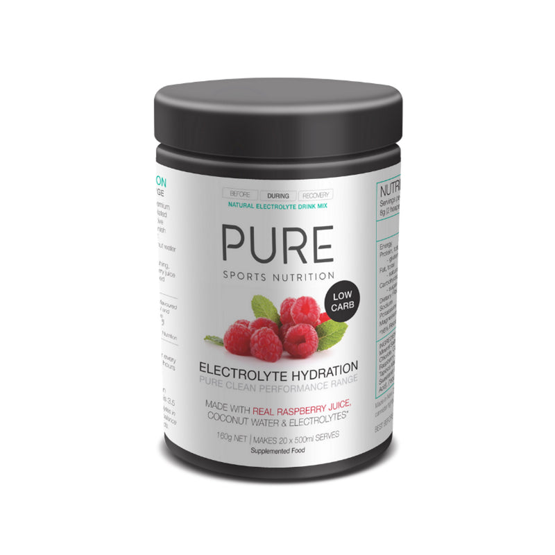 PURE Low Carb Electrolyte Drink 160g Raspberry