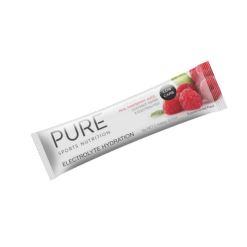 PURE Low Carb Electrolyte Drink Single Serve Raspberry