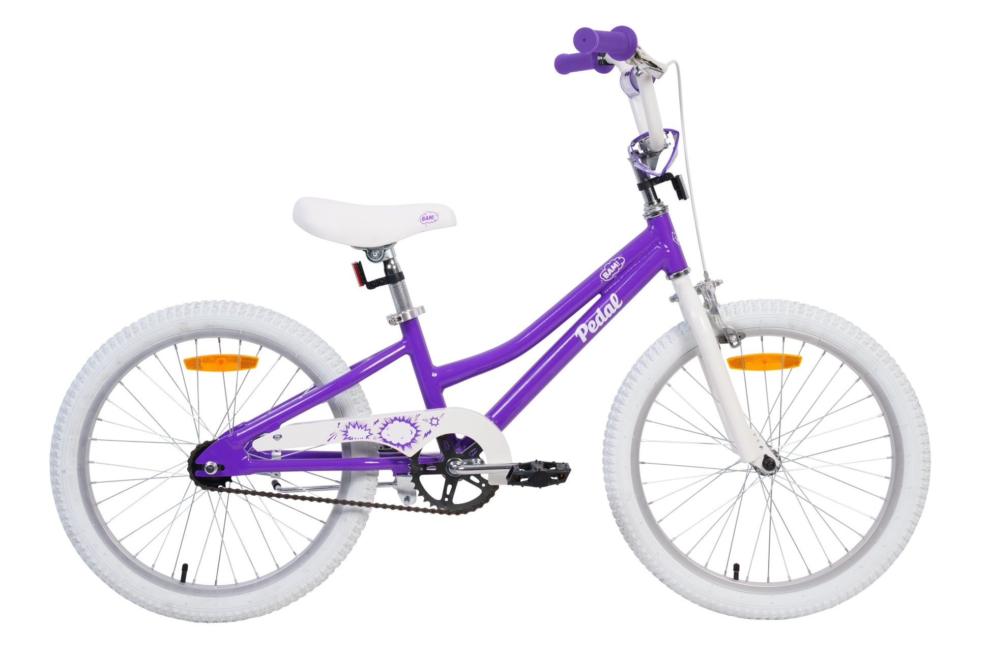 Pedal Bam Alloy 20” Kids Bike Purple/White