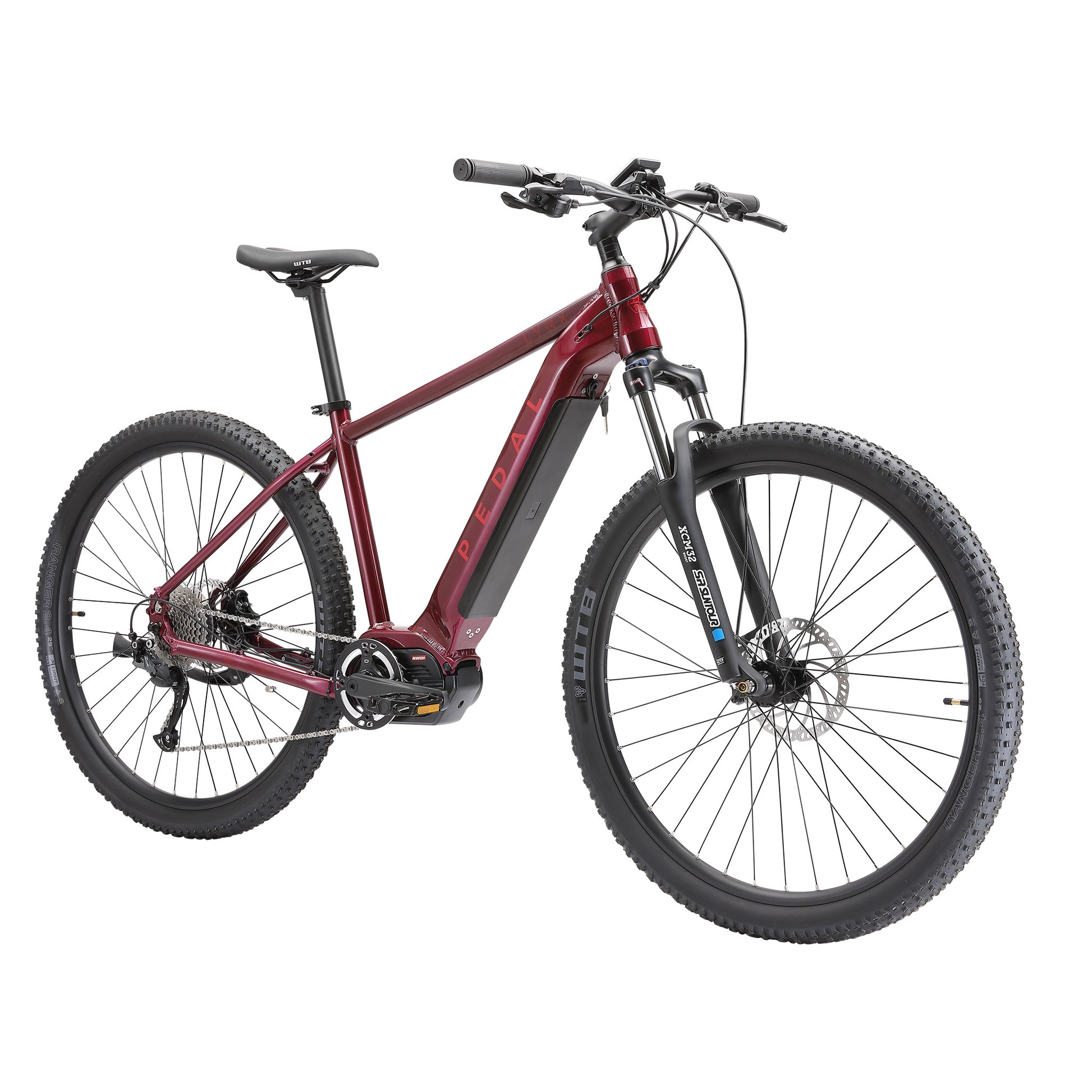 Pedal Lynx Electric Hardtail MTB 468Wh Battery Red