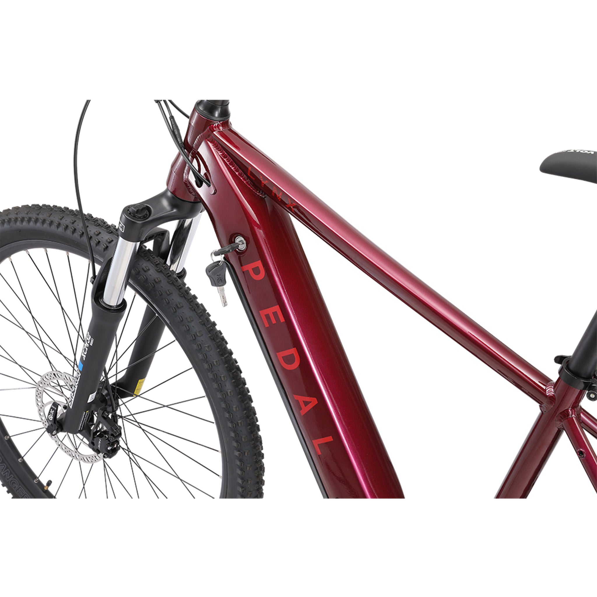 Pedal Lynx Electric Hardtail MTB 468Wh Battery Red