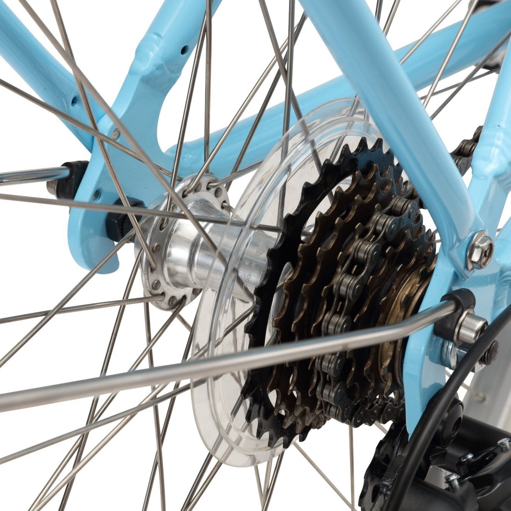 Pedal Uptown DLX 7-Speed Cruiser Bike Light Blue
