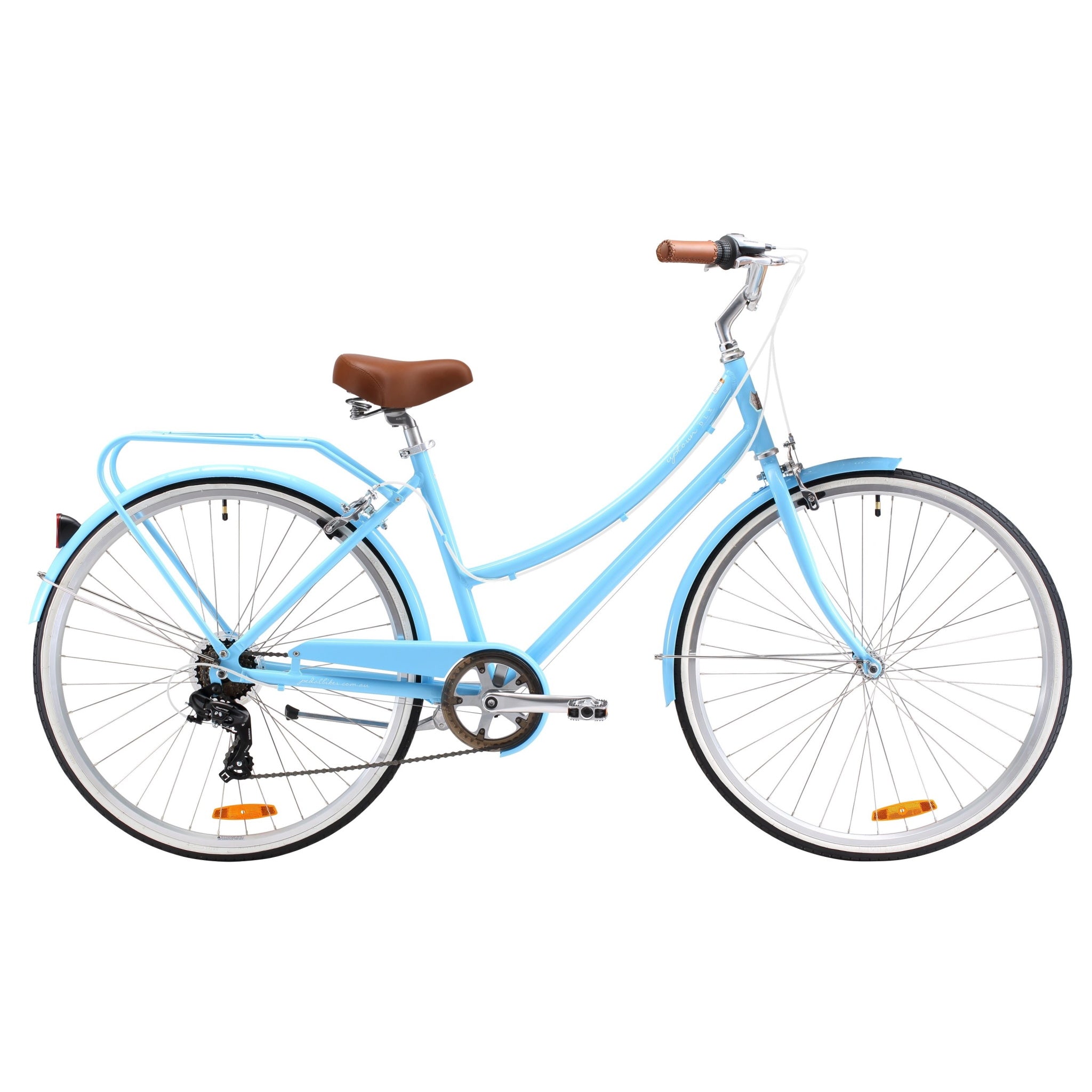 Pedal Uptown DLX 7-Speed Cruiser Bike Light Blue