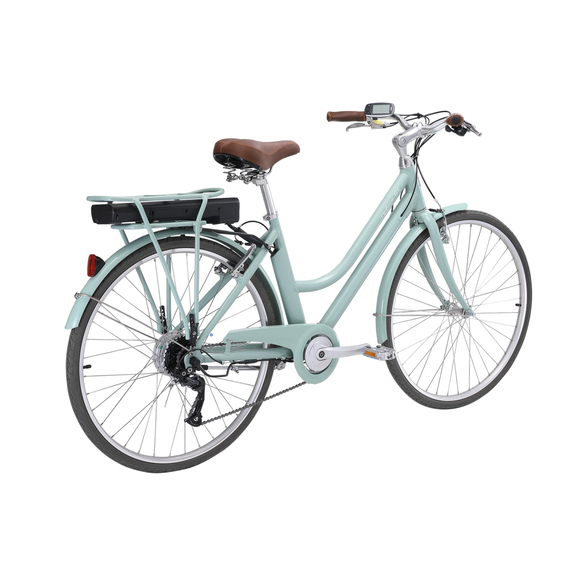 Pedal Uptown ELC Electric Cruiser Bike 374Wh Battery Sage/Black