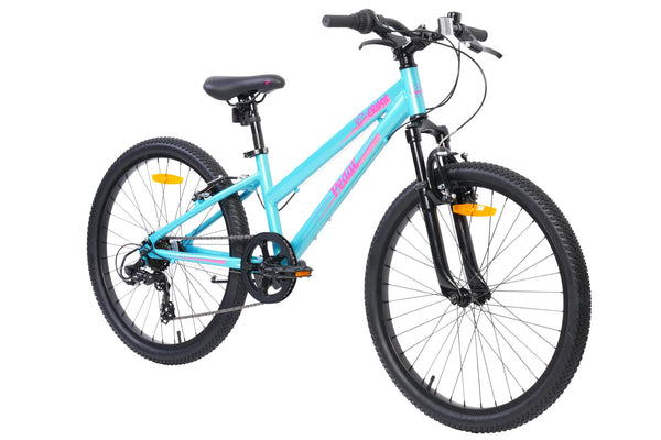 Pedal Crush 24” Girls Bike Turquoise/Pink