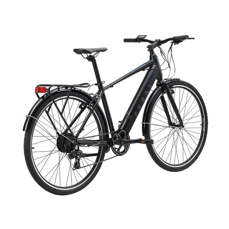 Pedal Lightning Electric Hybrid Bike 700c Wheels 374Wh Battery Black