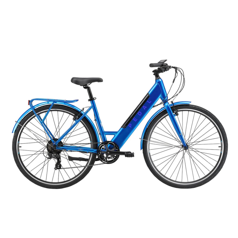 Pedal Lightning ST Electric Hybrid Bike 27.5" Wheels 374Wh Battery Blue
