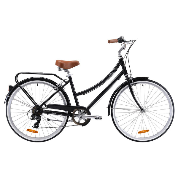 Pedal Uptown DLX 7-Speed Cruiser Bike Black