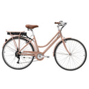 Pedal Uptown ELC Electric Cruiser Bike 374Wh Battery Rose Gold