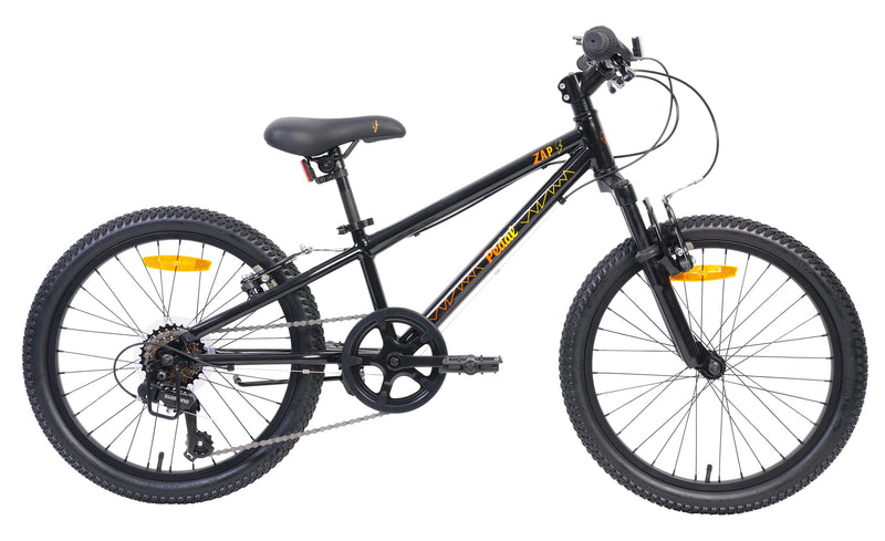 Pedal Zap 20” Kids Bike Black/Yellow