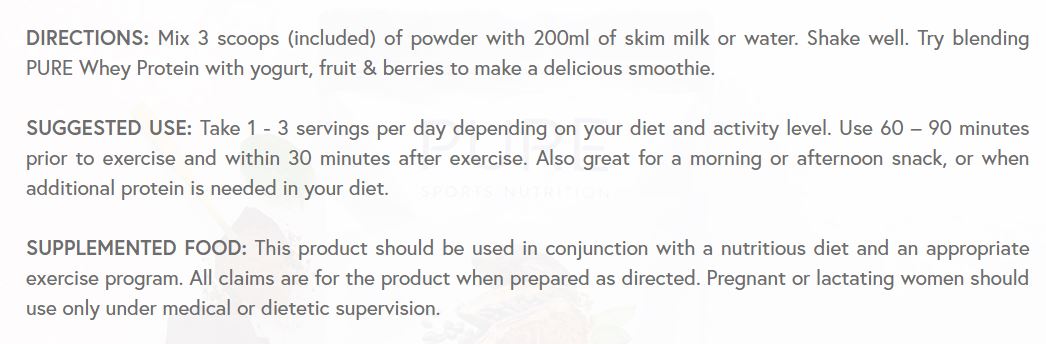 Pure Whey Protein Pouch Chocolate 500g