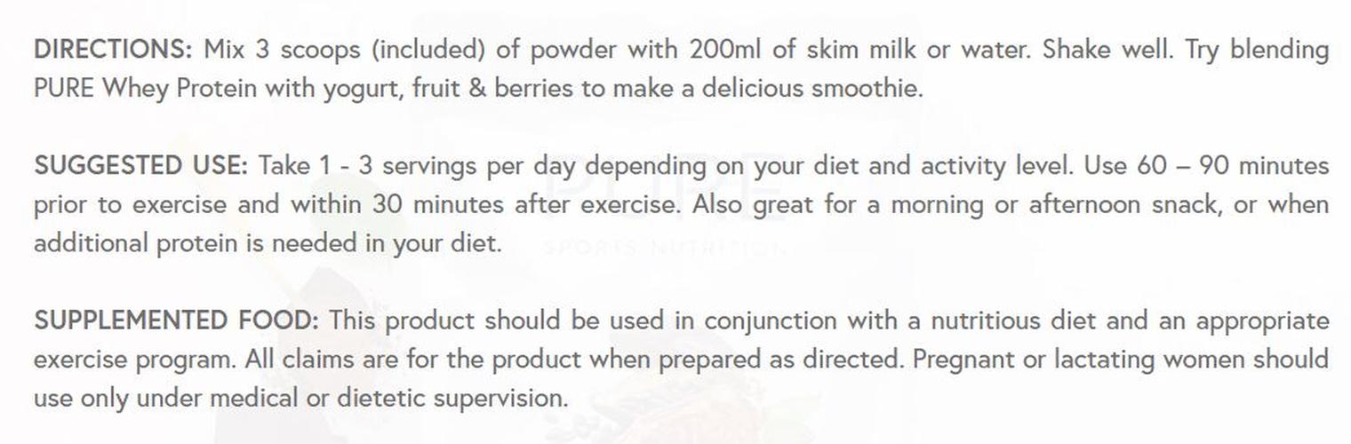 Pure Whey Protein Pouch Chocolate 500g