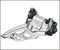 Shimano Derailler-FR 10S Xtr-M985 DBl Lm
