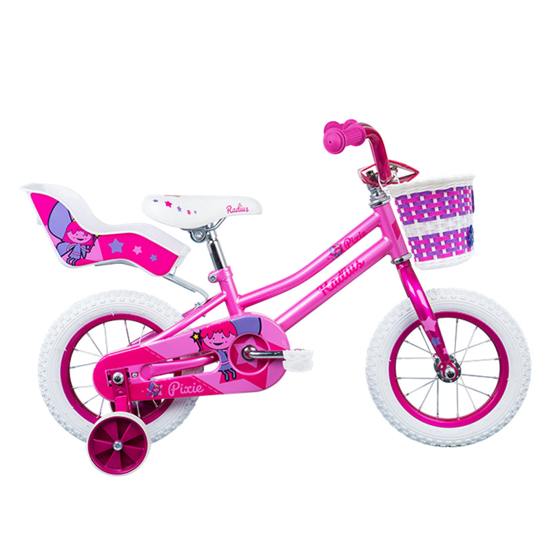 Radius Pixie 12" Kids Bike Pink with Dark Pink