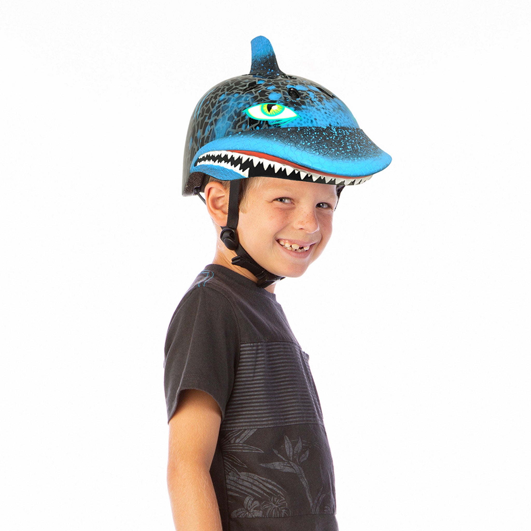 Raskullz Shark Attax Black Child Helmet