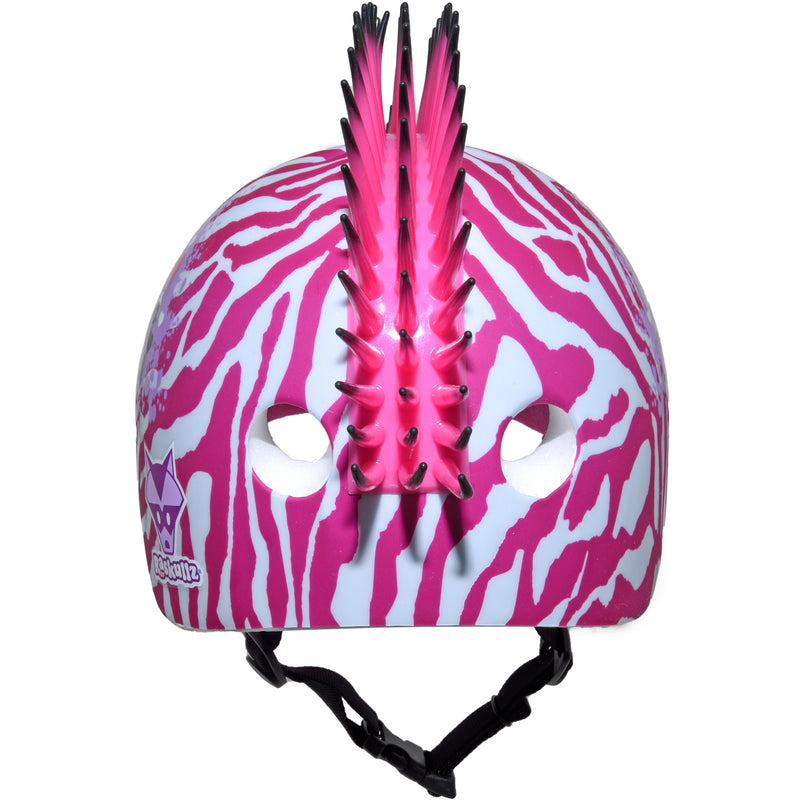 Raskullz Zebra Mohawk White Child Helmet