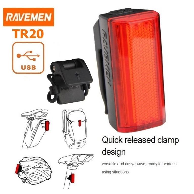 Ravemen CR500 & TR20 Front and Rear Light Set