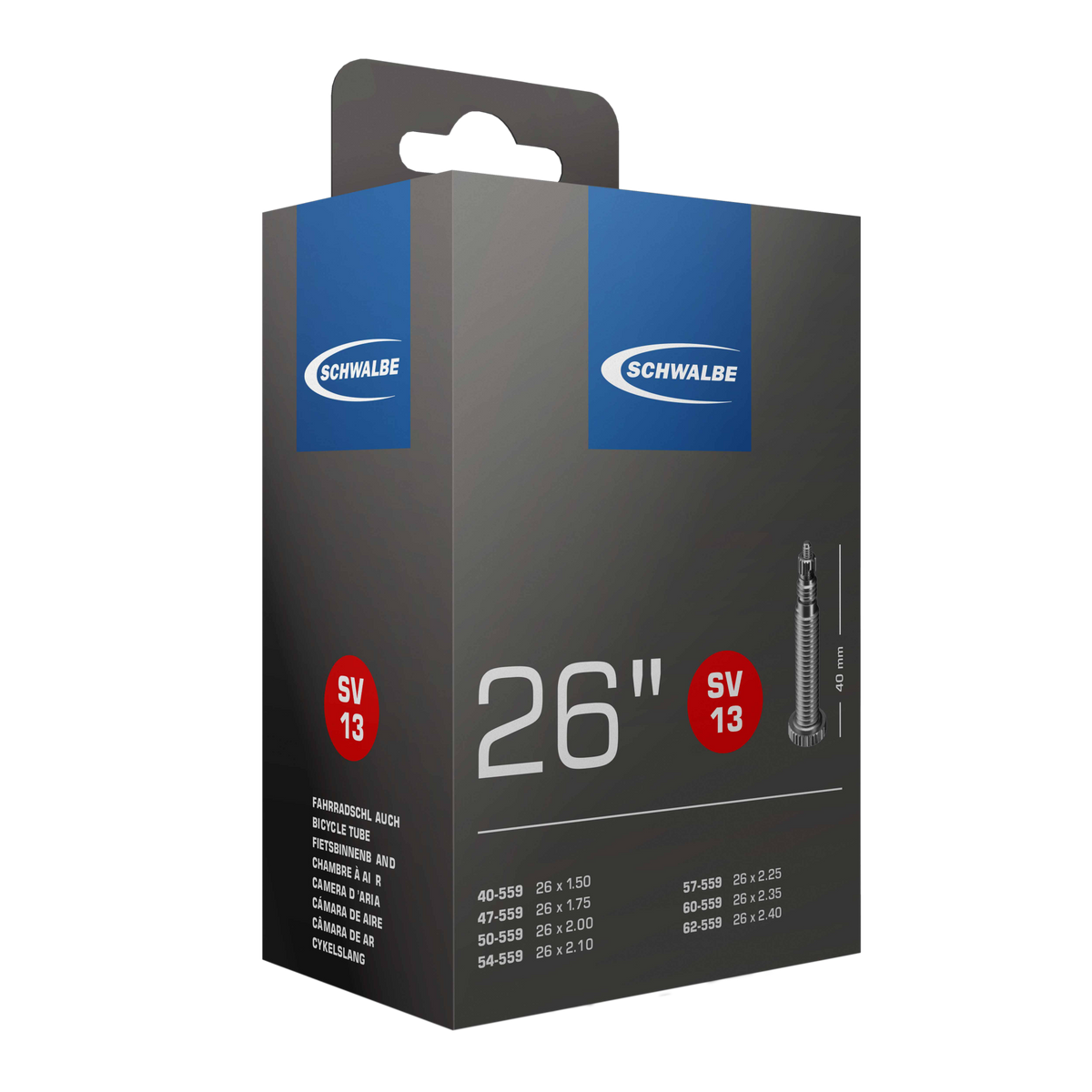 Schwalbe Tube SV15 700 x 18-28 Presta 60mm 105g