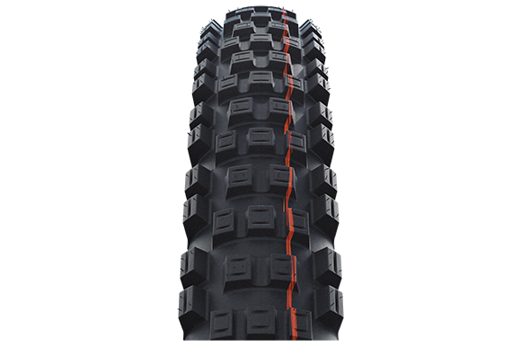 Schwalbe Tyre Eddy Current Rear 27.5 x 2.6 Evolution Folding Addix Soft (orange) TL-Easy SuperGravity HS497