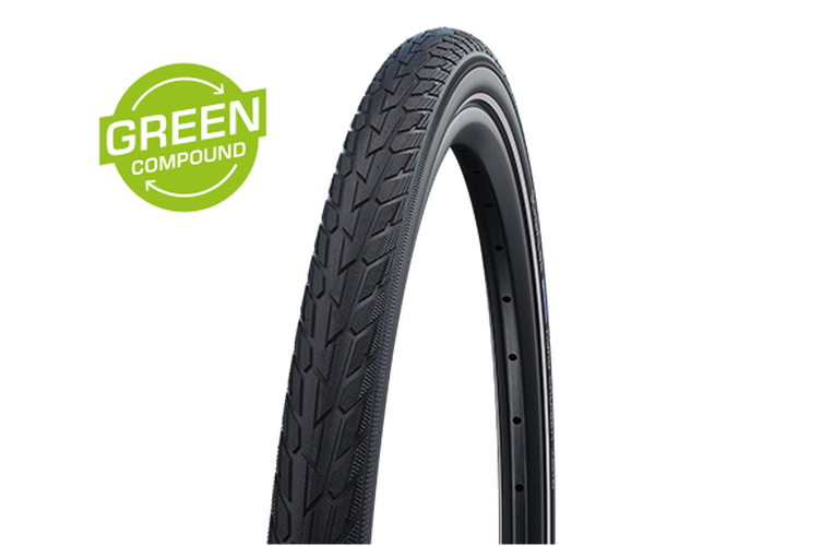 Schwalbe Tyre Road Cruiser 26 x 1.75 Wire Bead K-Guard Green Compoud TwinSkin HS484