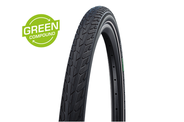 Schwalbe Tyre Road Cruiser Plus 24 x 1.75 Wire Bead Puncture Guard Green Compound TwinSkin HS484
