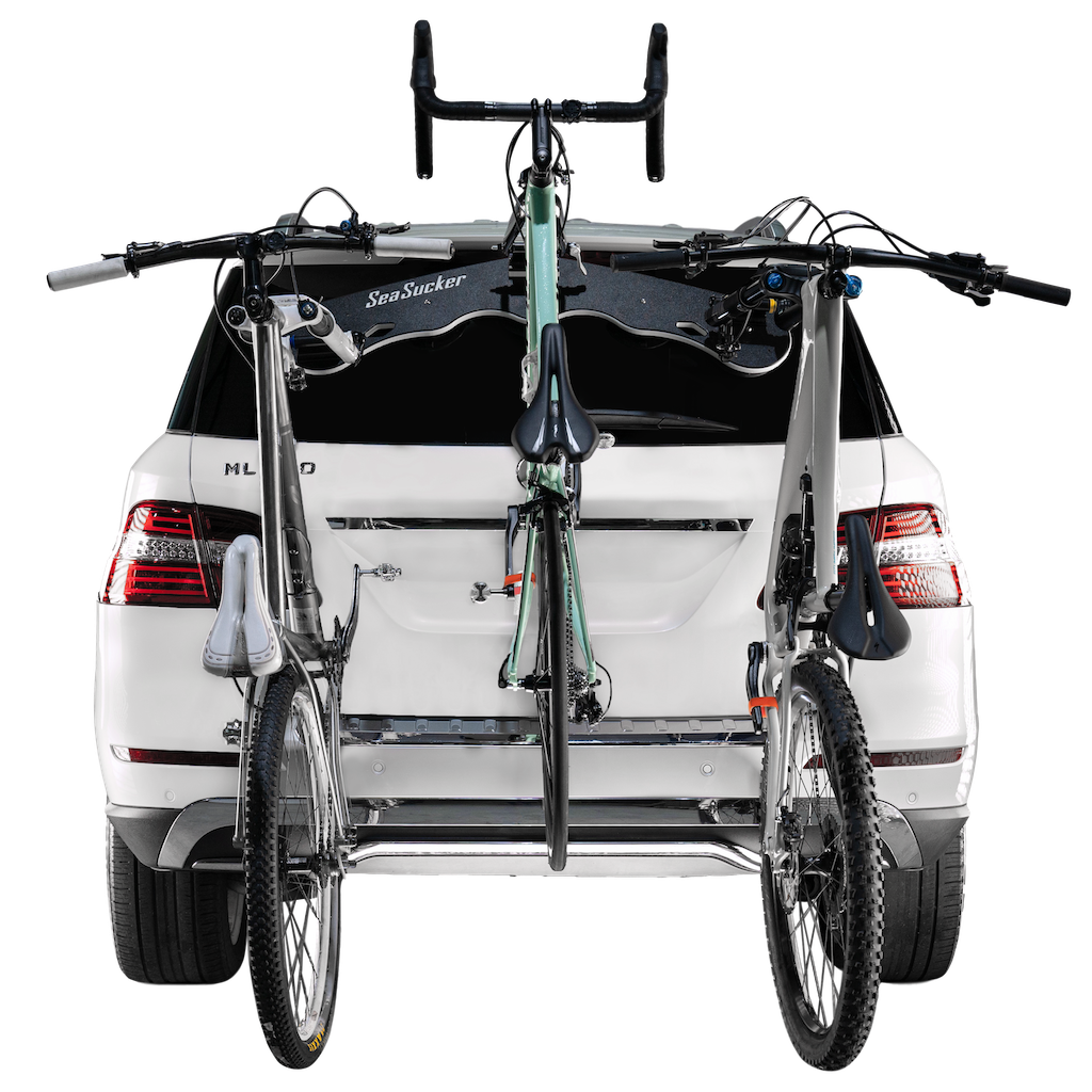 Seasucker Bike Rack Bomber 3 Bike Fork Mount Rack With 3 Rear Wheels Straps